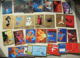 Vintage 1992 Disney Aladdin &amp; Beauty Trading Cards Mixed LOT 28 Cards SkyBox Pro - $13.99