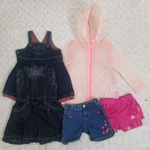 Clothes Lot Girls Size 4T 5Pc Denim Dresses Spring Summer Raincoat Short... - €21,40 EUR