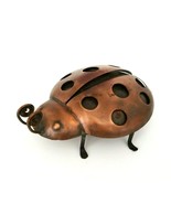 VTG Ladybug Lady Beetle Mix Metal Coppe Insect Sculpture Bug Garden Art ... - $21.00