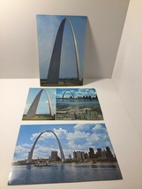 3 Vintage Large Postcards Gateway Arch Jefferson National Expansion Memorial - £2.29 GBP