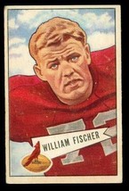 Vintage Football Card 1952 Bowman College To Pro Large #47 William Bill Fischer - £8.64 GBP