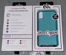CaseMate Drop Protection Sheer Crystal Phone Back Case For Apple iPhone X - £6.78 GBP