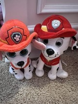 Lot Of Two Paw Patrol Marshal Soft 5 Inch Plush  - £10.39 GBP