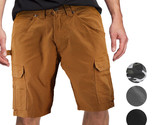 Men&#39;s 100% Cotton Classic Fit Army Utility Multi Pocket Chino Cargo Shorts - £23.85 GBP