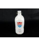 Vintage Glass Quart Milk Bottle, Square, Dean Moss Dairy Foods, RARE FIND! - £37.45 GBP