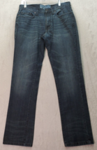 Kenneth Cole Reaction Jeans Mens 32 Blue Denim Medium Wash Slim Fit Stra... - $21.15