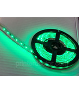 16.4&#39; Green 3528 LED strip light high lumen output self adheasive 3M tap... - £22.90 GBP
