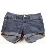 Aeropostale Women&#39;s Midi Booty Shorts Size 2 Solid Blue - $229.99 MXN