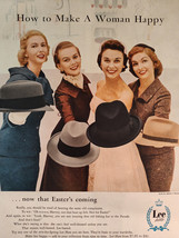 1956 Esquire Original Art Ad Advertisement LEE HATS How to Make a Woman Happy! - £8.46 GBP