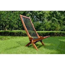 Folding Roping Wood Chair Solid Wood - Natural - $132.75