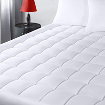 Quilted Mattress Pad Pillow Top Matress Topper Cover Fitted Fluffy Deep ... - $37.26+