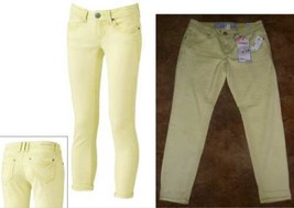 HYDRAULIC Skinny Stretch Crop Jean-Indie Yellow LIMELIGHT $54  1 3 5 9 1... - £18.36 GBP+