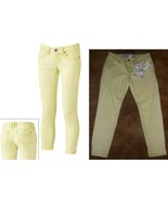 HYDRAULIC Skinny Stretch Crop Jean-Indie Yellow LIMELIGHT $54  1 3 5 9 1... - £18.06 GBP+