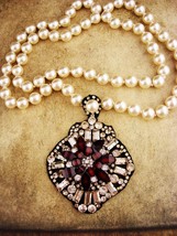 Edwardian necklace / pearl victorian style / fit for a Queen / gypsy jewelry / s - £216.60 GBP
