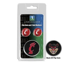 Cincinnati Bearcats Flip Coin and 2 Golf Ball Marker Pack - £11.29 GBP