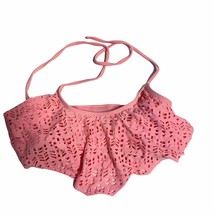 rue bleu Swimsuit Bikini Top Pink Peach Size Small - $11.18