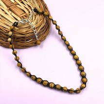 Natural Camel Jasper 8x8 mm Beads Adjustable Thread Necklace ATN-19 - £11.44 GBP