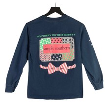 Simply Southern Women&#39;s Graphic Long Sleeve Shirt Size Small Blue T-Shir... - £5.20 GBP