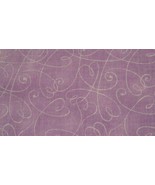 Fabric Fabric Traditions NEW White Abstract on Pretty Plum 45&quot; x 36&quot; $4.55 - $6.24 CAD