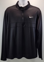 S) Nike Dri Fit Men Pullover Black 1/4 Zip XL Polyester Shirt - $19.79