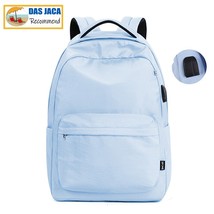 18inch Casual Waterproof Women USB Backpack Female Travel Back to School bag Stu - £46.34 GBP