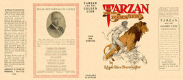 Burroughs, Edgar Rice TARZAN AND THE GOLDEN LION facsimile  jacket  1st ... - $22.54
