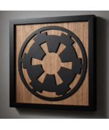 Imperial Cog Emblem Framed Wall Art — Outer Rim Props - $24.99