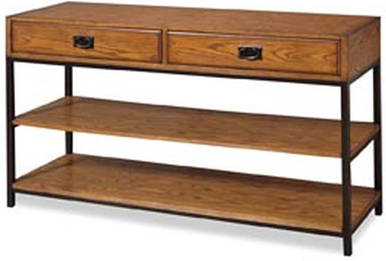 Media Console By Home Styles In Modern Craftsman Distressed Oak. - £286.16 GBP