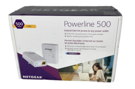 Netgear Powerline 500 XAVB5201 Extend Internet Access Outlet 500 Mbps NE... - $25.65