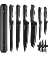 Gourmetop Kitchen Knife Set With No Drilling Magnetic Strip,, Kitchen Es... - $35.93