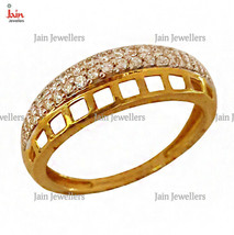 14 Kt, 18 Kt Gold Engagement Band Women&#39;s CZ Finger Ring Size 7 8 9 10 1... - $569.42+