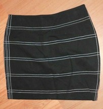 Express Design Studio Sz 0 Black White Skirt Mini Stretch 14&quot; Waist across - £7.62 GBP