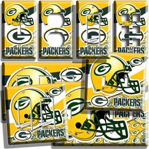 GREEN BAY PACKERS FOOTBALL TEAM LIGHT SWITCH OUTLET WALL PLATE MAN CAVE ... - $187.28 MXN+