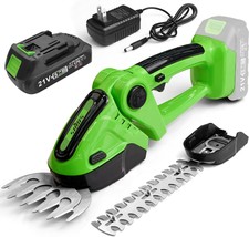 Soyus Cordless Grass Shear, 2-In-1 Handheld Hedge Trimmer, 21V Electric ... - $51.93