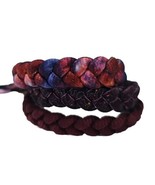 Rastaclat Shoelace Bracelet Lot Of 3 Maroon Pink Glitter Blue - €25,97 EUR