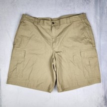 L.L. Bean Men&#39;s Shorts 42 Beige Cargo Comfort Waist 10&quot; Inseam Safari Tr... - $31.18