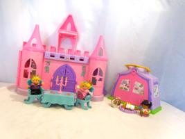 Fisher Price Little People Pink Dance Twirl Castle + play &#39;n go tent cam... - $15.84