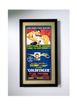 James Bond Poster Godlfinger with Gold Mat - £64.50 GBP