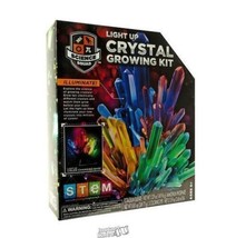 Science Squad Light Up Crystal Growing Kit  Age 8-12 STEM Developmental Learning - £18.90 GBP
