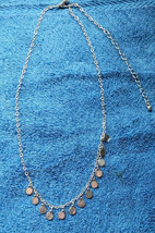Ladies &quot;Silver Tone&quot; Necklace Dangle Pretty Shiny Multi Size - £11.98 GBP