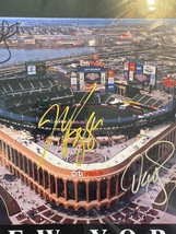 New York Mets OPENING DAY 2009 Wright Strawberry Piazza COA Signed Autographed - £118.64 GBP