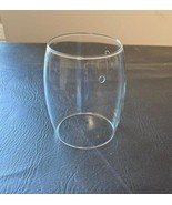 PARTS ONLY Replacement Glass Light Cover 3-1/2&quot; x 5&quot; Cylinder Shape - $266.59 MXN