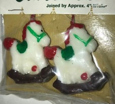NOS Wangs 1988 Hand Painted Candles Rocking Horse Crafts Cake Toppers Christmas - £1.45 GBP