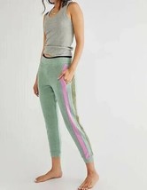 Intimately FREE PEOPLE Blue Monday Fleece Joggers In Valley Girl Combo G... - £85.82 GBP