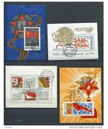 Russia 1968 Complete set of Year  Sheets Mi Block 50-3 Used/CTO First Da... - £2.32 GBP