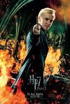 2011 Harry Potter And The Deathly Hallows Part 2 Movie Poster Print Draco  - £6.03 GBP