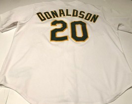 Oakland Athletics Josh Donaldson #20 MLB AL Majestic White Scripted Jers... - $134.22