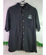 Ducks Unlimited Port Authority Black Button Up Shirt Bamboo Rayon Mens S... - $368.22 MXN