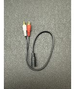 RCA to 3.5mm Female Adapter Cable - $2.96