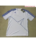 New Adidas All Sports PRE STAR White Blue Design Sz M - $34.28 CAD